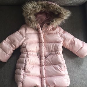 GAP 12-18 Months Rose Pink Down Puffer Coat